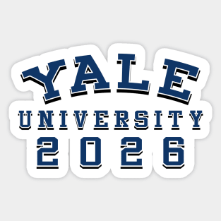 Yale University Class of 2026 Sticker